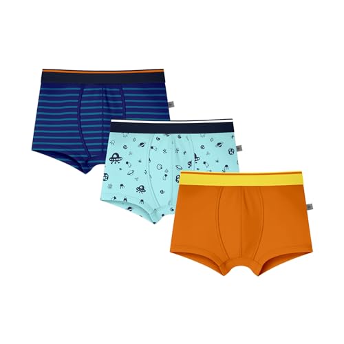 Image of KYDA KIDS Boys Cotton Blend Regular Fit Printed Trunks | Supersoft Elastic Waistband Underwear | Breathable Kids Innerwear Multicolor Combo (Pack of 3)