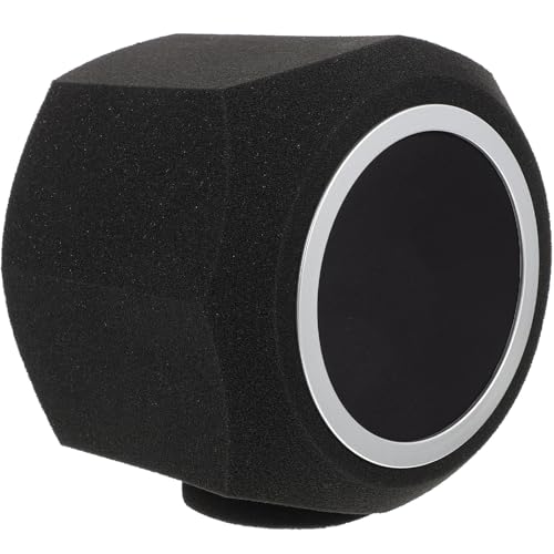 Mousse acoustique épaisse noire pour microphone de streaming et podcast