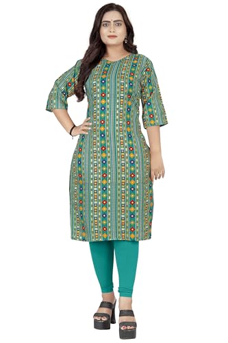 Image of Raghav Silk Cotton Blend Straight Kurti for Women