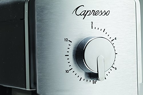Capresso Burr Grinder, Black, 10Hx8Lx6W #TOP5