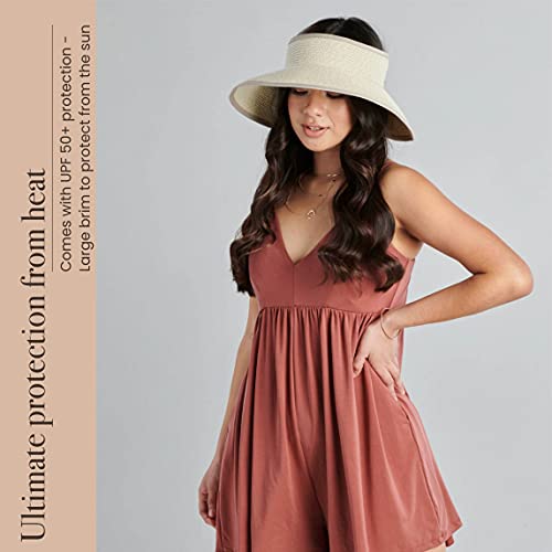 San Diego Hat Company Women's Ultrabraid Visor Hat