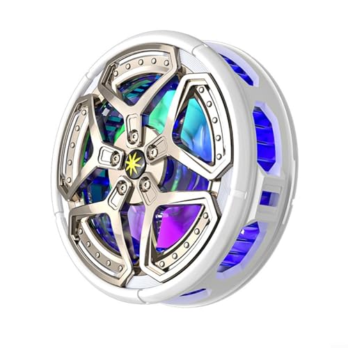 Sandyseptember Enfriador magnético para teléfono móvil con luz RGB, disipación de calor de enfriamiento silencioso y eficiente para transmisiones en vivo y juegos
