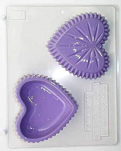 Large Crystal, Lid and Bottom Pour Box Style Chocolate Pieces Candy Mold V164