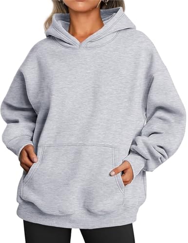 Zeagoo Damen Hoodie mit Kapuze Einfarbig Casual Kapuzenpullover mit Tasche...