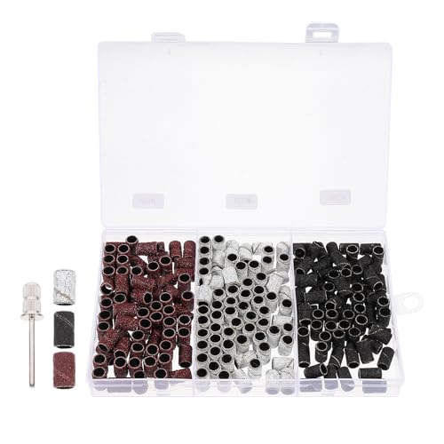 Set de 210 Anillos y Cabezas Abrasivas para Manicura miniatura 1