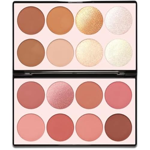 16 Colors Contour Palette Make up - Blush Highlighters Bronzer Powder All in one Makeup Palettes Contour Kit - Face Cosmetics Gifts for Women Beauty for Festivals (SET1)