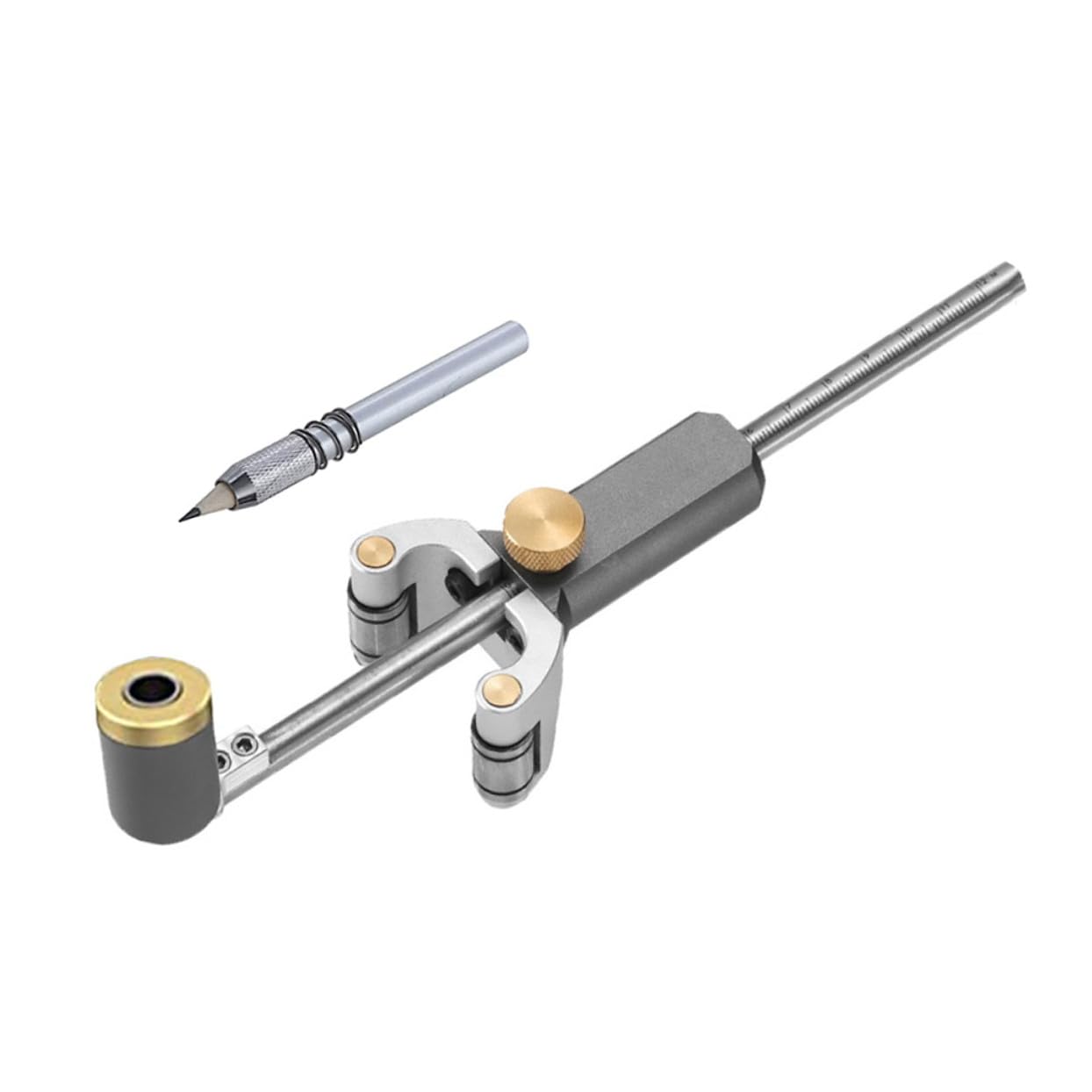 1Pc Multifunctional Woodworking Mark Scraper Ruler Precision Drawing Tool for Carpentry Easy to Use for Linear and Marking Smooth Surface for Enhanced Grip