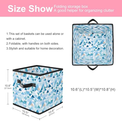 Boîte de rangement pliable à poignées cuir pour organisation facile