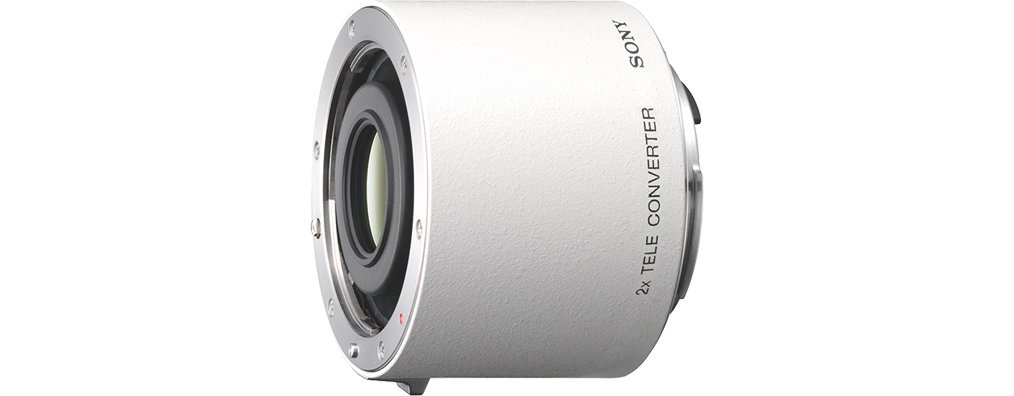 Sony SAL20TC, 2fach-Telekonverter (A-Mount Vollformat, geeignet für die Objektive: Sony SAL500F40G, Sony SAL300F28G2, Sony SAL70400G2, Sony SAL70200G2, Sony SAL135F28) weiß
