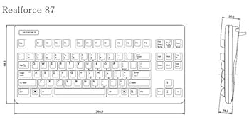 Amazon.co.jp: 東プレ RealForce 87UB 静音モデル 英語ASCII 87