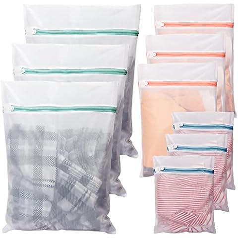 LUZOON Wäschesäck Wäschenetz für Waschmaschine 9 Stück Wäschetasche Laundry Bag Waschbeutel für BH, Reise, Schuhe, Koffer, Socken, Unterwäsche, Babykleidung Cover