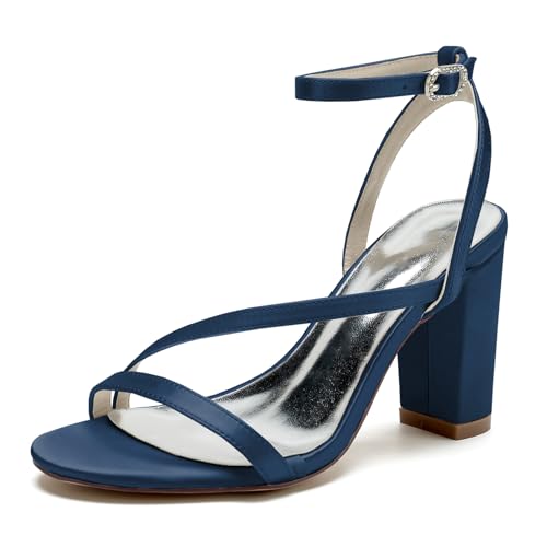 Sandales Bride Arrière en Satin pour Mariage et Soirée Chic en 38