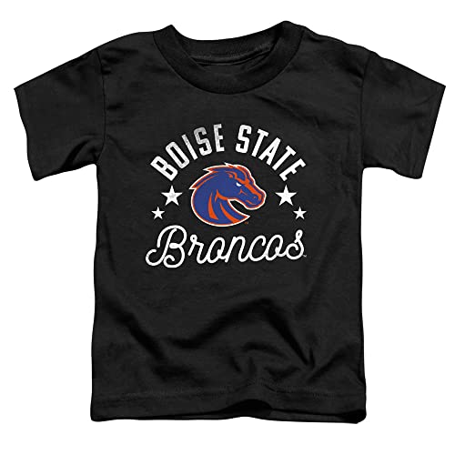 Boise State University Official Broncos Unisex Toddler T Shirt,Black, 4