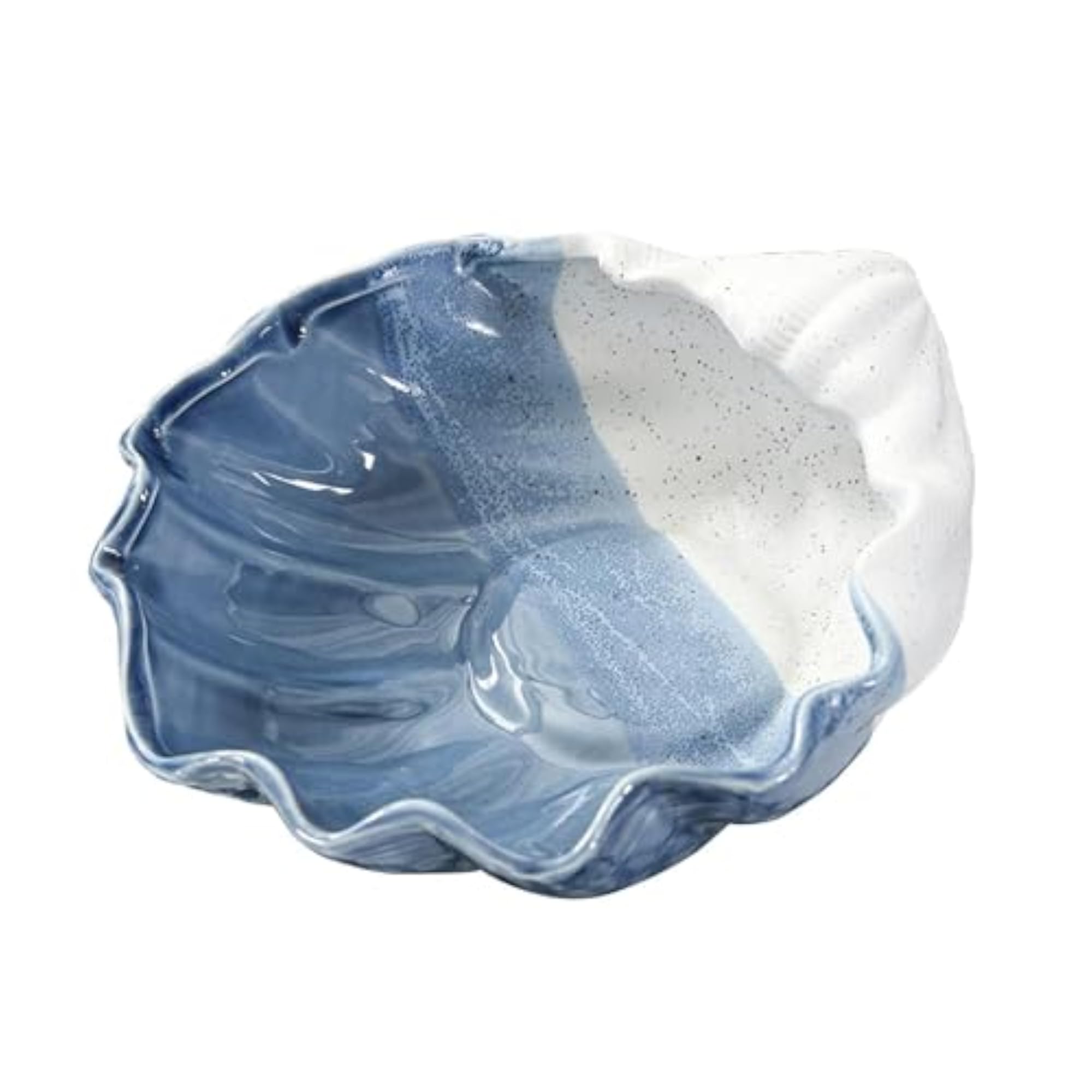 Small Seashell Ceramic Jewelry Dish Holder