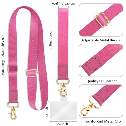 Image of Piefly Cell Phone Lanyard Crossbody Wrist Strap Adjustable for Women Solid