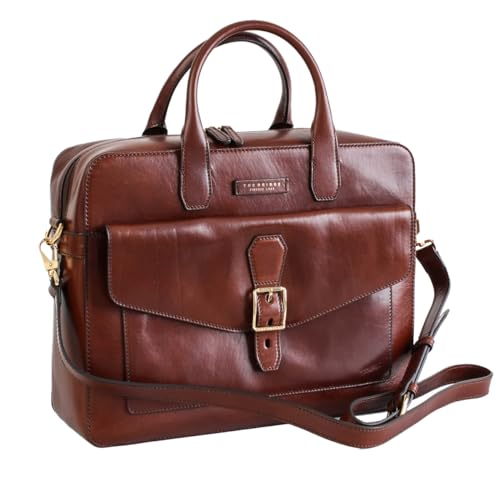  The Bridge Borsa Tracolla 46333001 Uomo 100% Pelle Marrone