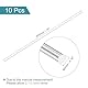 QUARKZMAN Aluminium Rundstab 4mm x 405mm Massiver Drehbank Rundstangen Aluminium Stäbe für DIY Handwerk Packung Gartendekoration RC Modell Industrie Maschinen 10 Stück