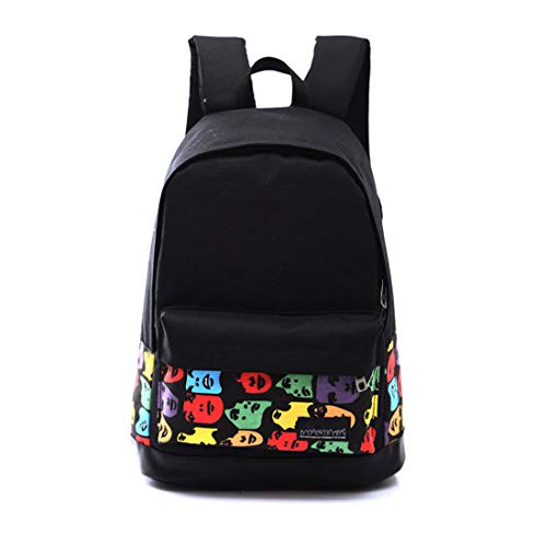 Niñas Niños Mochila de Lona Unisex Libro Escolar Bolso de Hombro para Viajes  Fechas