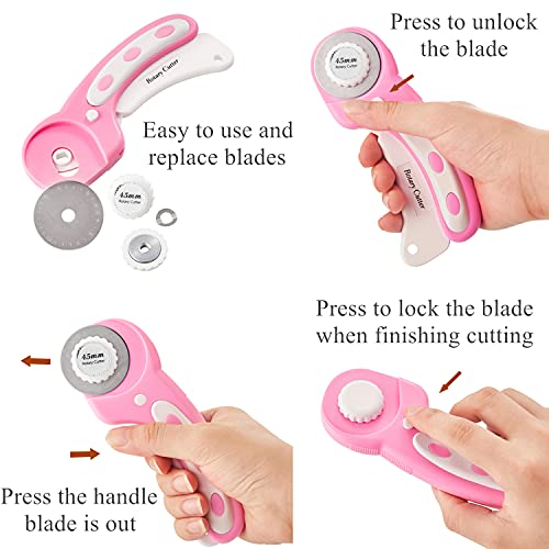 45mm Rotary Cutter with 5 Extra Blades