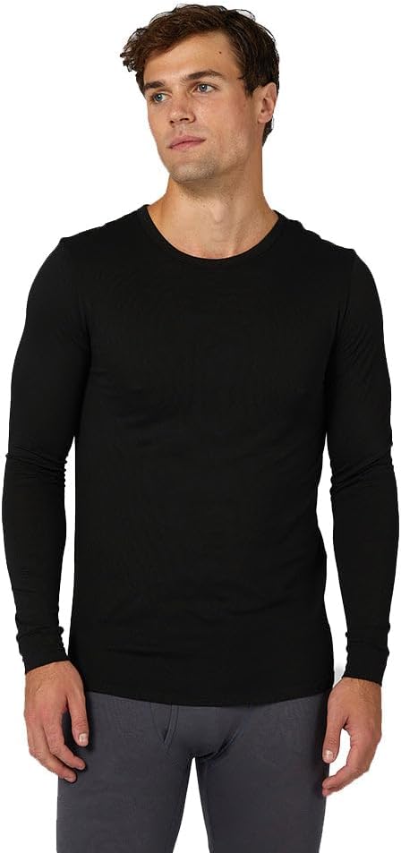 32 Degrees Heat Men’s Lightweight Baselayer Crew Top – Thermal Long Sleeve Shirt for Cold Weather
