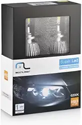 L�mpadas Automotivas Super Led Multilaser Hb3 12V 30W 6200K - AU830