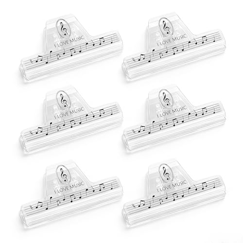 Pince pour partition de musique lot de 6 antidérapant pour piano