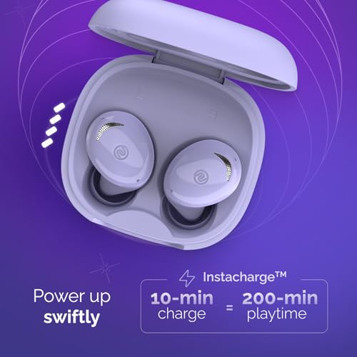 Image of Noise Buds Trance in-Ear Truly Wireless Earbuds with 45H of Playtime, Voice Control, Low Latency(up to 40 ms), Instacharge(10 min=200 min), BT v5.3(True Purple)