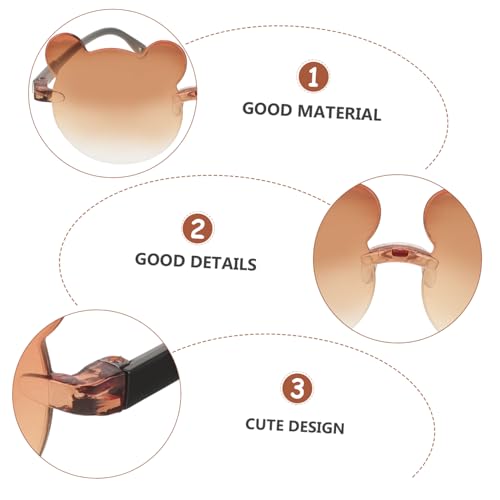 5pcs Boys and Girls Sunglasses Cute Cartoon Uv Eyewear for Parties Birthdays and Festivals Adorable Styles for3