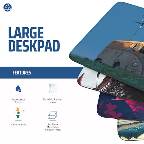 Image of SoulAbiti Minimalist Cycle of Life Art Mouse Pad - 23.6 x 11 Inches Desk Pad - Gaming and Workstation Mat for Illustration Artwork Fans - Non-Slip Rubber Base - Smooth Surface for Precise Control