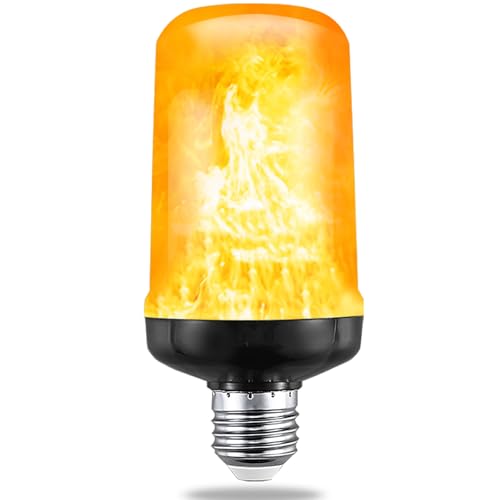 JAHEKS Flame Light Bulbs, Flickering Light Bulb with 4 Modes