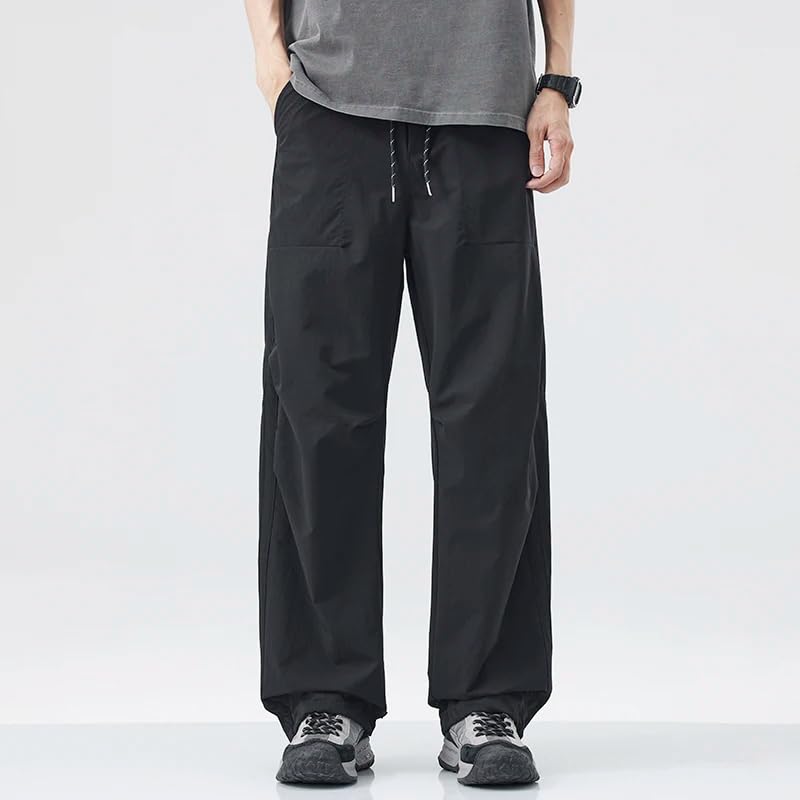 Men's Summer Thin Pants Men Baggy Straight Hiking Trousers Man Casual Japanese Pants for Men3