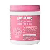 VITAL PROTEINS Beauty Collagen Peptides Strawberry Lemon Powder, Supports Hair, Skin & Nails With Hyaluronic Acid, Biotin & Vitamin C & Helps Form Collagen & Reduce Joint Pain Associated With Osteoarthritis, 201 g