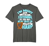 Arpa Tshirt Pedales Harpist Strings Orchestra Strums Camiseta