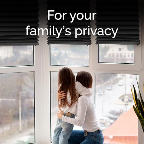 Temposhade Thermal Blackout Temporary Blinds - 6 Pack (110g sqm) | 91.4cm Wider Blind, Easy Stick Up & No Screws | Home Temporary Paper Pleated Blind | Black - Cosy Home Interiors Temposhade Thermal Blackout Temporary Blinds - 6 Pack (110g sqm) | 91.4cm Wider Blind, Easy Stick Up & No Screws | Home Temporary Paper Pleated Blind | Black - Image 6