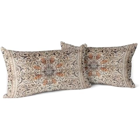 Snylcce Boho Floral Velvet Pillow Covers Cover
