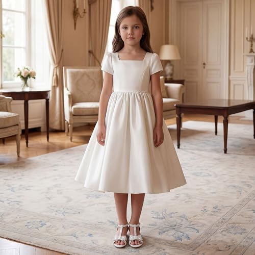 Image of Walofou Girls Dress Shoes Girls Heels Flower Girl Shoes Toddler Little Kid | 1.26 in Low Heels,Adjustable Buckle,Sparkly Bowknot,Glitter,Wedding,Party,Birthday,Holiday,Performance,Girls Dress Sandals