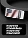 American Flag Money Clip Steel Cash Clips, Stainless Steel USA Flag Money Credit Card Business Card Holder
