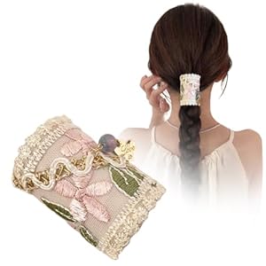 Jkqbux LWXLJ0323 Spinka do Włosów z Haftem