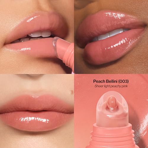 Image of Revlon Glimmer Lip Treat Balm + Mask, 003 Peach Bellini, 0.4 fl oz