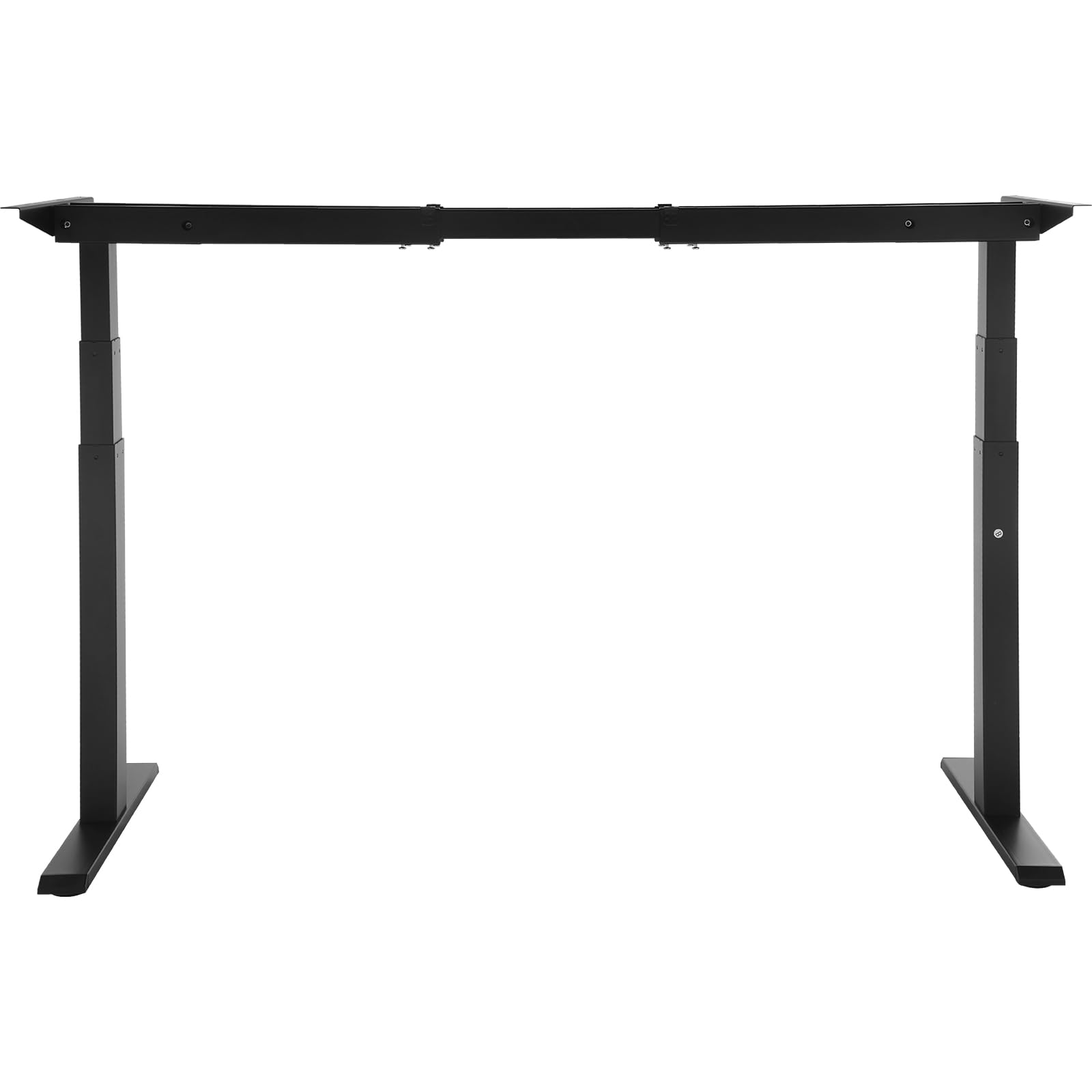VEVOR Marco de Escritorio de Pie con Motor Dual Altura Ajustable 65-129 cm Patas Eléctricas para Escritorio Longitud de 110-178 cm Base de Estación de Trabajo para Hogar, Oficina, Solo Marco, Negro