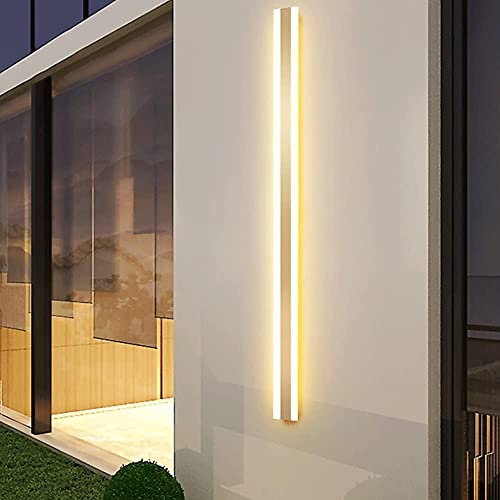 Luces de pared largas para terrazas y fachadas modernas con interruptor regulable 3