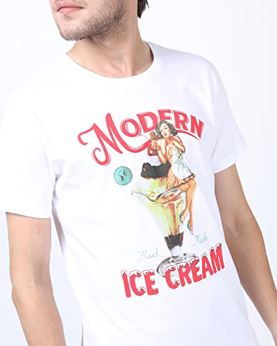 Image of Ketch Men Slim Fit Printed Half Sleeve T-Shirt