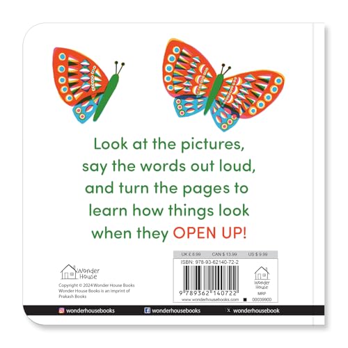Image of Open Up Open Up - A Fun And Interactive Board Book For Kids | Discover The Magic Of Everyday Things As They Open | Lift-The-Flap Style Visual ... For Toddlers & Preschoolers | Ages 2-5 Years