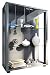 Produktbild VCM Sammelvitrine Standvitrine Glasvitrine Glasregal Vitrine Glas Schaukasten ohne Beleuchtung Silber "Sintalo"