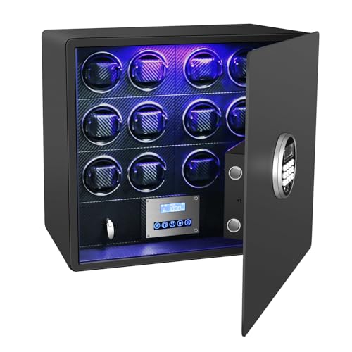 How to Safely Store Your Watches 1 LELTNSOU Safe Watch Winder for 12 Automatic Watches,with Digital Lock