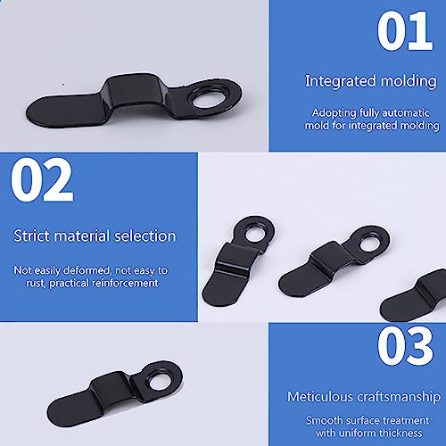 Image of Picture Frame Fasteners Turn Button Fastener Picture Frame Hardware Frame Turn Button Metal Bow Shape Picture Frame Hardware Clips 100pcs Photo Frame Backing Clips with Screws