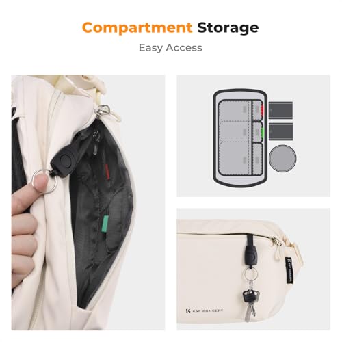 Image of K&F CONCEPT Camera Sling Bag Crossbody Bag Waterproof Camera Shoulder Backpack DSLR /SLR /Mirrorless Camera Case