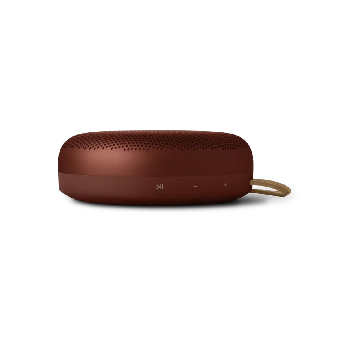 Bang & Olufsen Beosound A1 (3ª Gen) – Altavoz Bluetooth portátil Resistente al Agua IP67, Altavoz inalámbrico Compacto 360°, 24h batería y 3 micrófonos para Llamadas, Eco-Responsable - Rustic Red