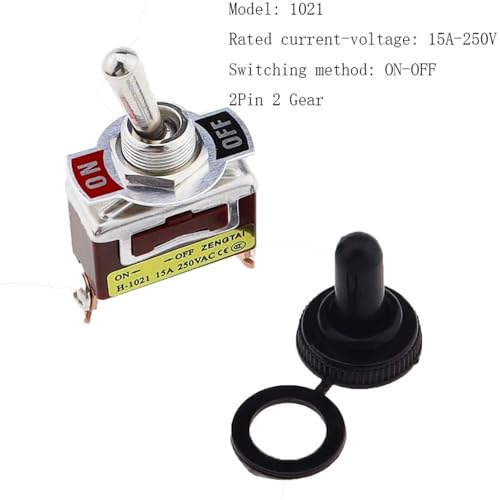 Interruptor SPST miniatura E-TEN1021 para paneles de 12V 2