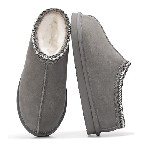 Image of Project Cloud Mens Slippers Genuine Leather Australian Shearling Slippers